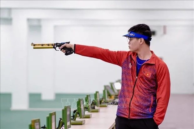 Vietnamese shooter Pham Quang Huy. (Photo: VNA)