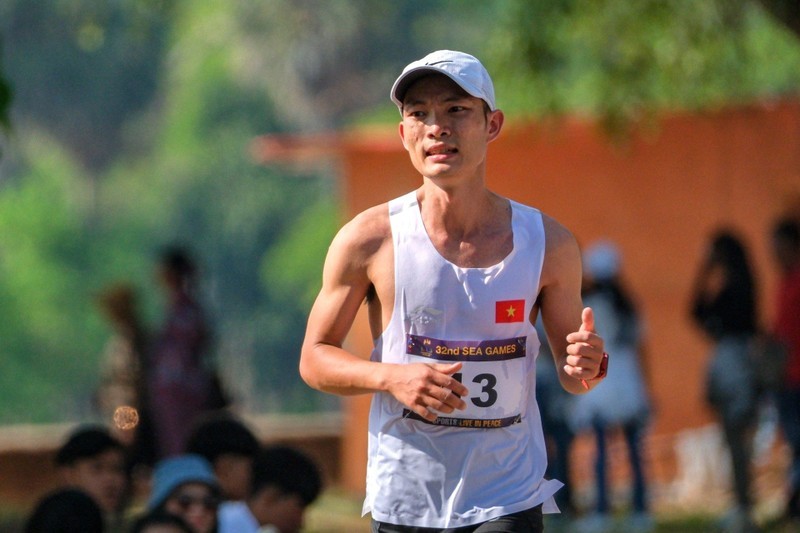 Vietnamese runner Hoang Nguyen Thanh. (Photo: Nam Tran)