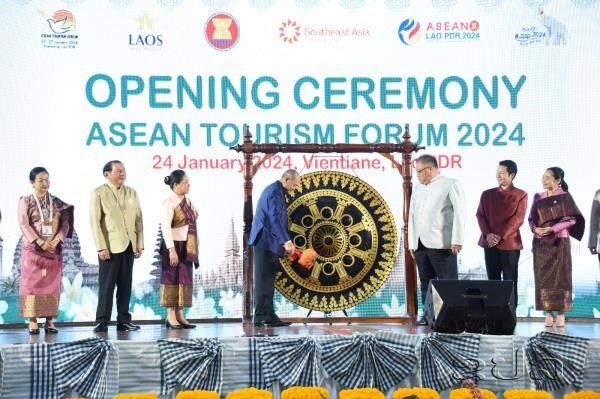 The opening ceremony of ATF 2024 opens in Vientiane, Laos on January 24 (Photo: kpl.gov.la)