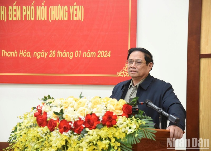 Prime Minister Pham Minh Chinh speaks at the conference. (Photo: NDO/Tran Hai)