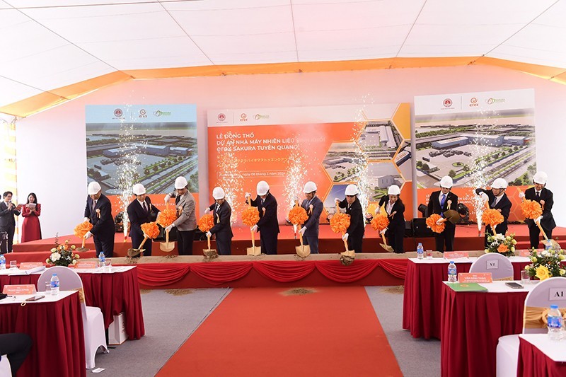 At the groundbreaking ceremony (Photo: NDO)