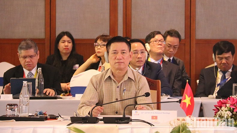 Vietnamese Minister of Finance Ho Duc Phoc at the conference. (Photo: VNA)