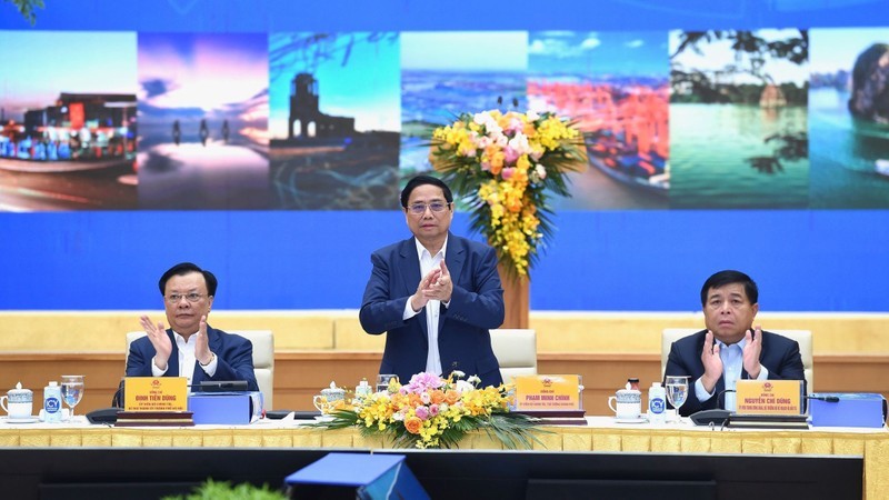 Prime Minister Pham Minh Chinh at the conference. (Photo: NDO)