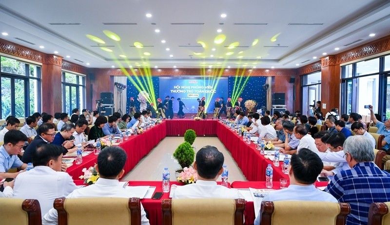 The conference of Nhan Dan's correspondents in Sapa.