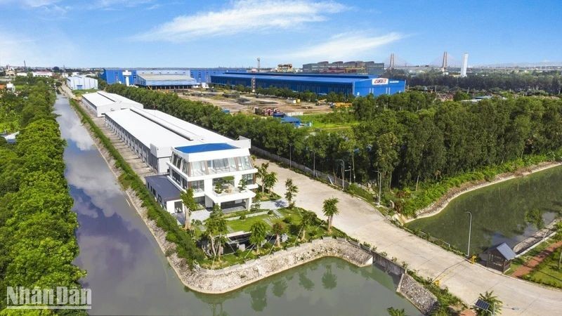 Nam Cau Kien, an ecological industrial park in Hai Phong. (Photo: Anh Thu)