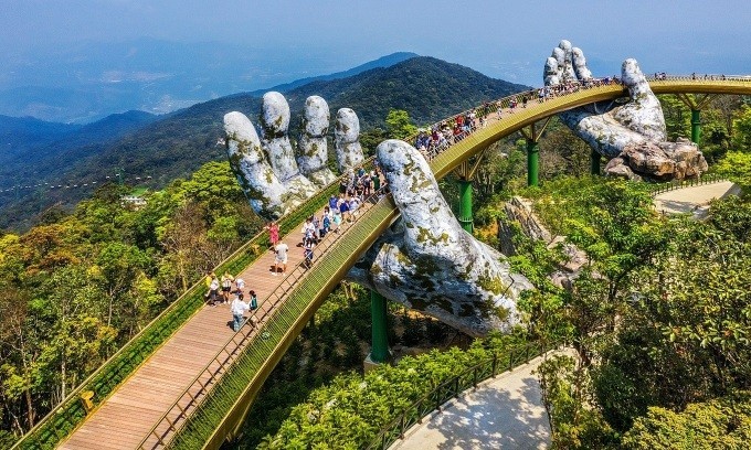 The Golden Bridge, a popular destination in Da Nang. (Photo: VNA)