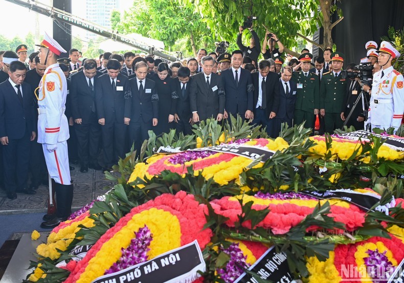 The burial ceremony for General Secretary Nguyen Phu Trong.