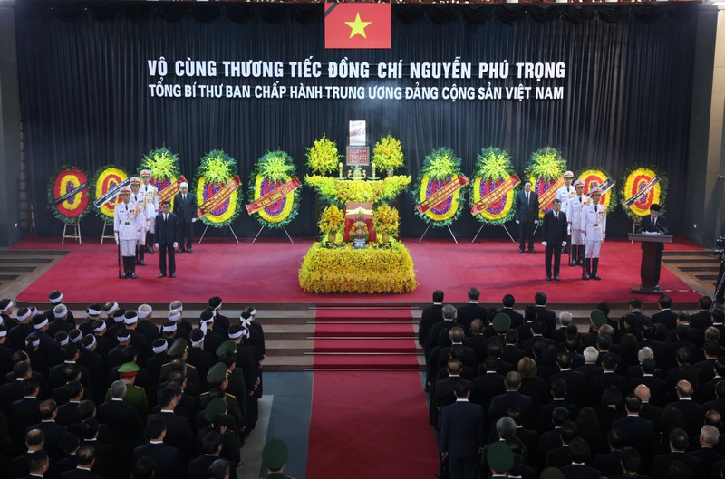 The memorial service for General Secretary Nguyen Phu Trong.