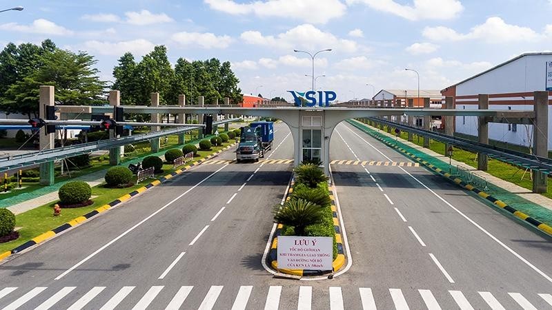 A corner of the Vietnam - Singapore Industrial Park in Binh Duong Province. (Photo: VNA)