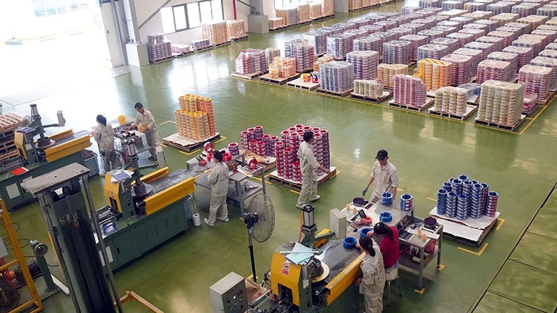 Manufacturing electricity cables at VSIP Hai Duong. (Photo: Dang Anh)