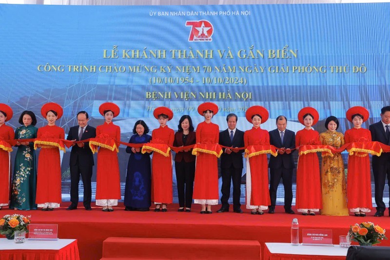 The inauguration of the Hanoi Children's Hospital.