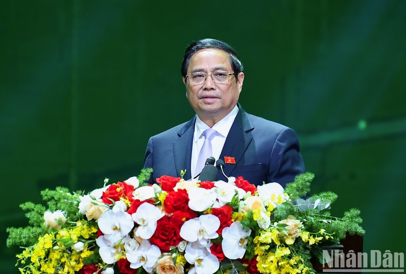 Prime Minister Pham Minh Chinh speaks at the event. (Photo: NDO)