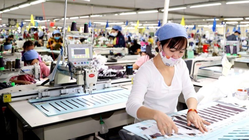 A garment factory in Hung Yen Province.