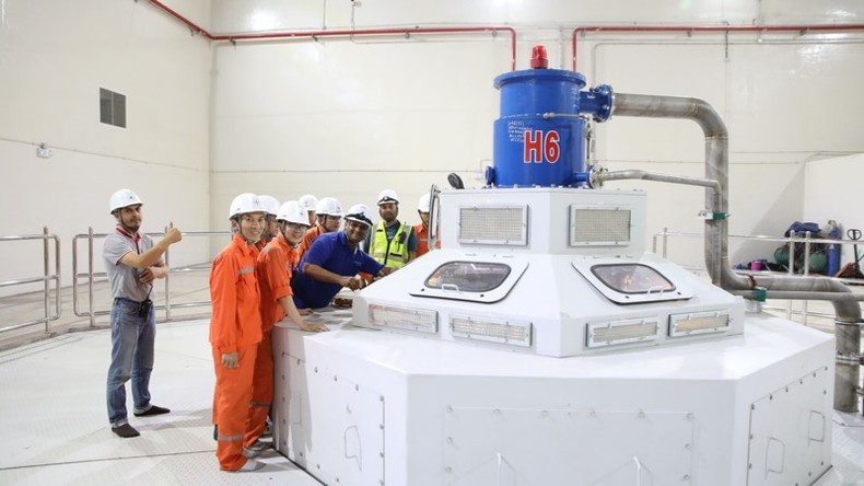 The second turbine of Ialy Hydropower Plant expansion project. (Photo: EVN)