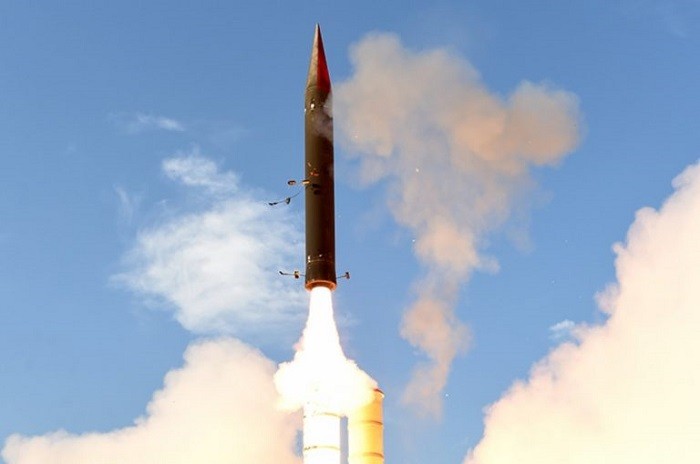  Illustration: Israel Aerospace Industries file photo of an Arrow-3 interceptor