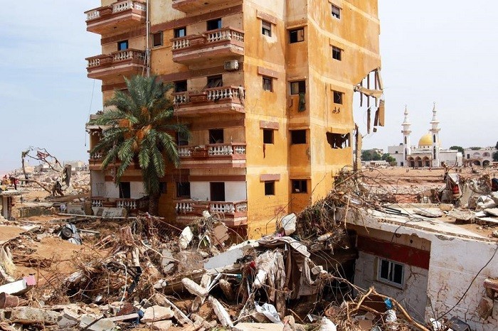 Floods completely destroyed at least 891 buildings in Libya's coastal city of Derna, its official news agency reported on Sunday, citing figures from a team assigned by the Libyan National Unity Government.