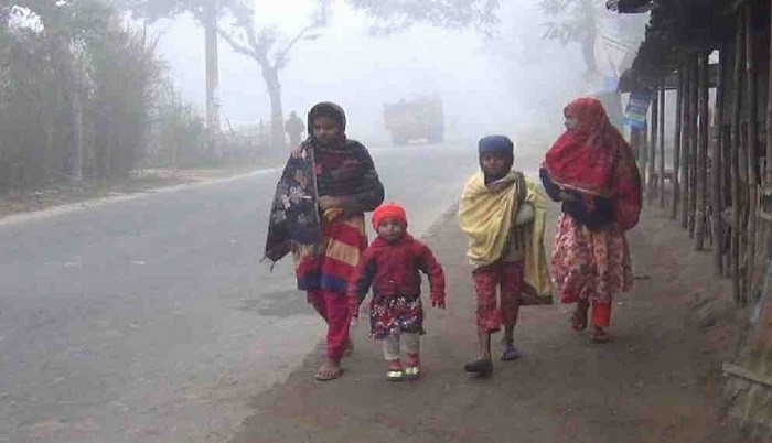 The Bangladeshi capital Dhaka recorded the lowest temperature of the season on Monday as mercury dipped to a chilling 12.3 Celsius degrees.