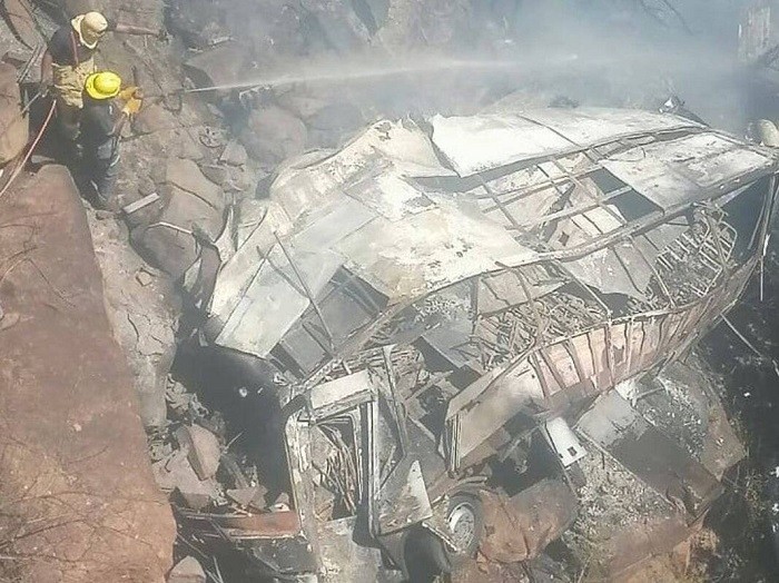 A bus crash in northern South Africa killed 45 pilgrims travelling from Botswana for Easter festivities on Thursday, authorities said, with the sole survivor an eight-year-old girl currently being treated in hospital.