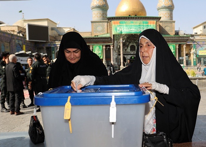 Voting for Iran's 14th presidential election started at 8 a.m. (0430 GMT) on Friday, after President Ebrahim Raisi died in a helicopter crash last month. Over 61 million people are eligible to vote in the election.