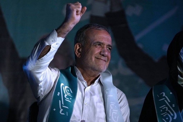 Masoud Pezeshkian, Iran's former health minister, won the country's 14th presidential election, Iran's Election Headquarters Spokesperson Mohsen Eslami announced on Saturday.