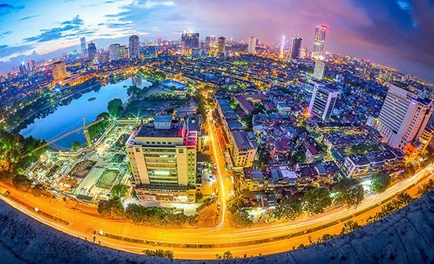 An aerial view of Hanoi (Photo: congthuong.vn)