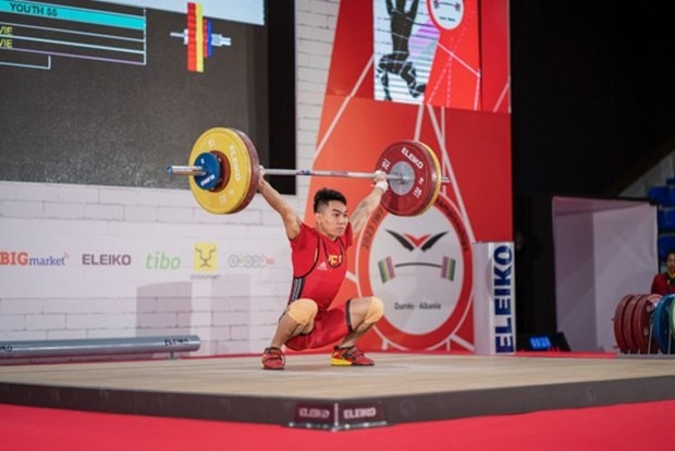 K'Duong wins gold medals at IWF World Youth Championships. (Photo: IWF)