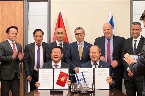 Vietnam and Israel announce the conclusion of the negotiations for their free trade agreement, which lasted for seven years with 12 rounds. (Photo: VNA)