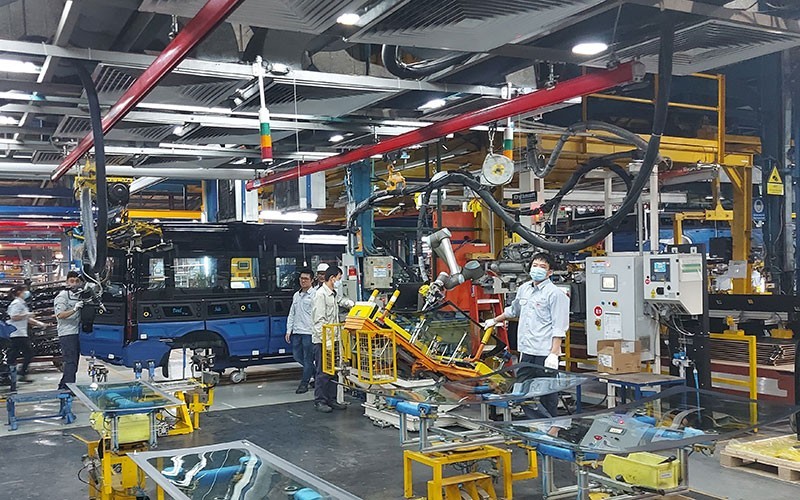 Automobile production and assembly line of Ford Vietnam Co., Ltd. (Photo: Thanh Quan)
