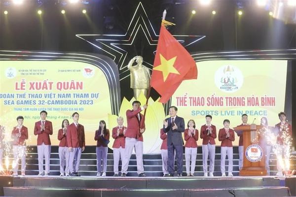 Vietnam sends a delegation of 1,003 members to the SEA Games 32 (Photo: VNA)