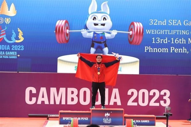 Weightlifter Nguyen Quoc Toan (Photo: VNA)