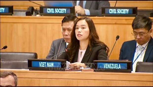 Minister Counselor Le Thi Minh Thoa, Deputy Permanent Representative of Vietnam to the UN (Photo: VNA)