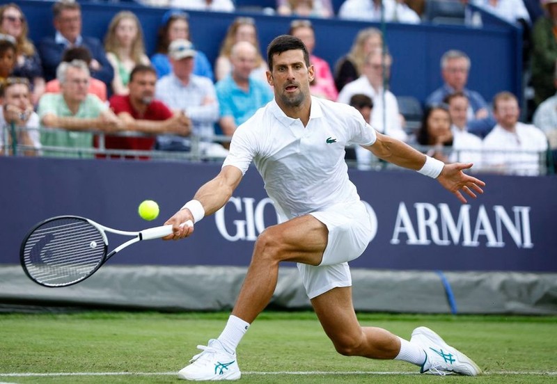 Tennis - Hurlingham Tennis Classic - The Hurlingham Club, London, Britain - June 29, 2023 Serbia's Novak Djokovic in action during his exhibition match against Frances Tiafoe of the US. (Photo: Reuters)