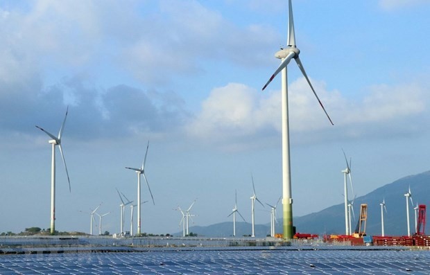 At a wind power farm in Ninh Thuan (Photo: VNA)