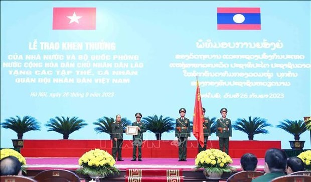 The event is jointly held by the Lao Ministry of National Defence and its Vietnamese counterpart. (Photo: VNA)