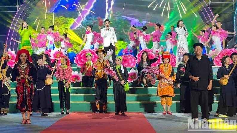 A performance is staged at the opening ceremony.