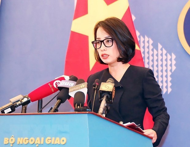 Spokeswoman of the Ministry of Foreign Affairs Pham Thu Hang. (Photo: VNA)