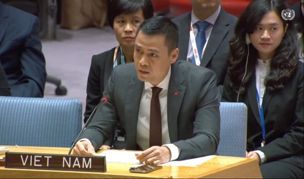 Ambassador Dang Hoang Giang, head of the Permanent Delegation of Vietnam to the United Nations. (Photo: VNA)