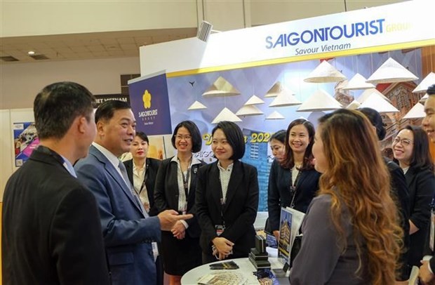 Vietnamese travel agencies are attending ITB Asia 2023 in Singapore (Photo: VNA) 