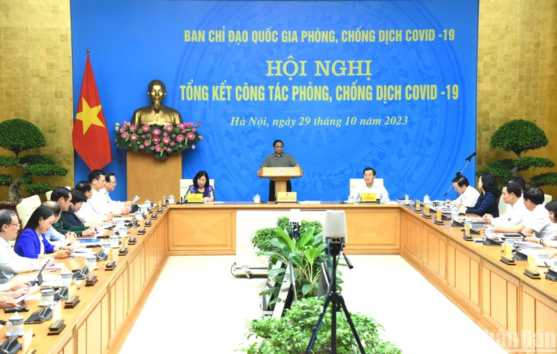 Prime Minister Pham Minh Chinh speaks at the conference. (Photo: NDO)