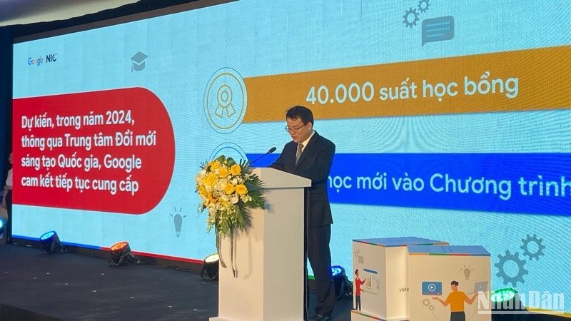 Deputy Minister of Planning and Investment Tran Quoc Phuong speaks at the event. (Photo: NDO)
