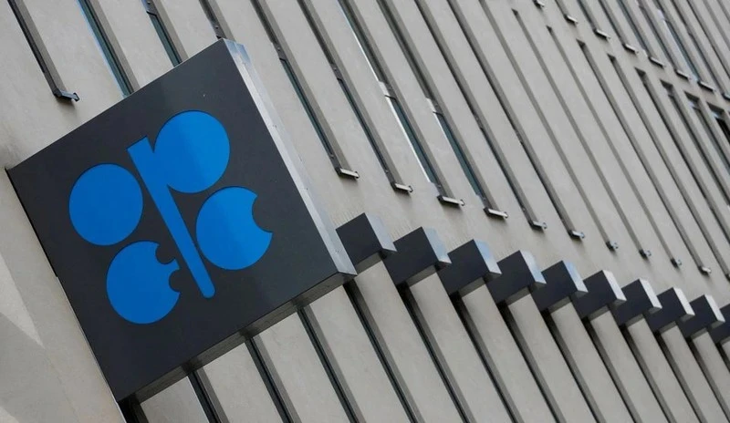 The logo of the Organisation of the Petroleum Exporting Countries (OPEC) sits outside its headquarters. (Photo: Reuters)