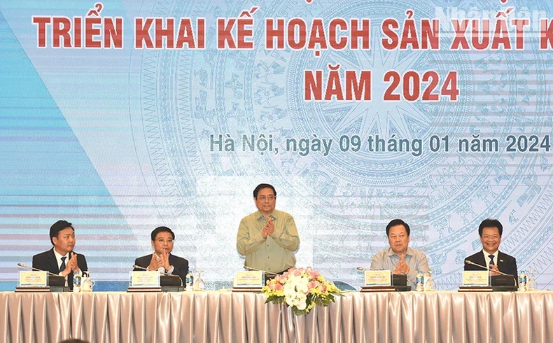 Prime Minister Pham Minh Chinh speaks at the conference (Photo: NDO)