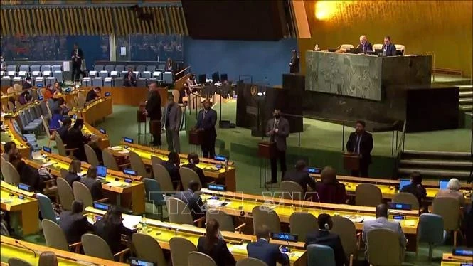 At a session of the United Nations Human Rights Council. (Photo: VNA)