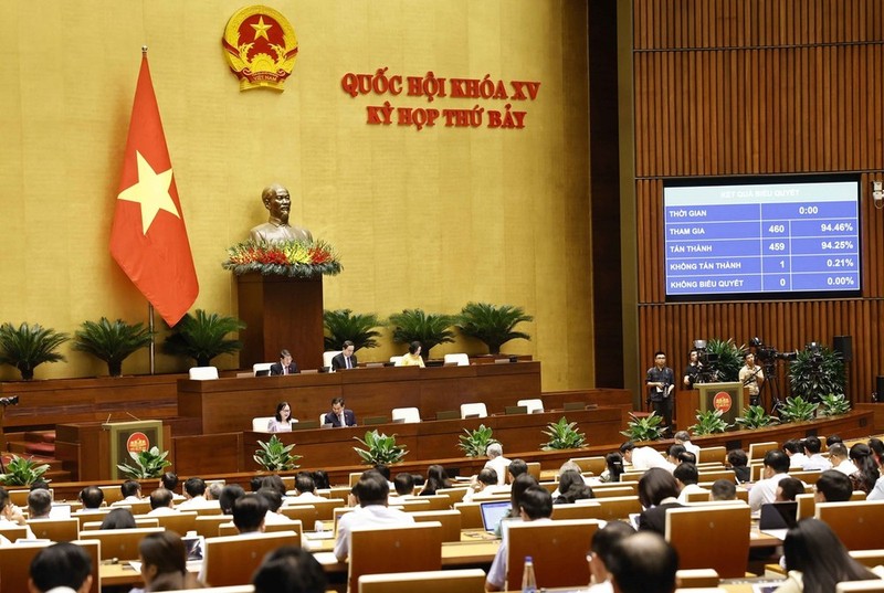 At the NA working session in Hanoi on June 24. (Photo: VNA)