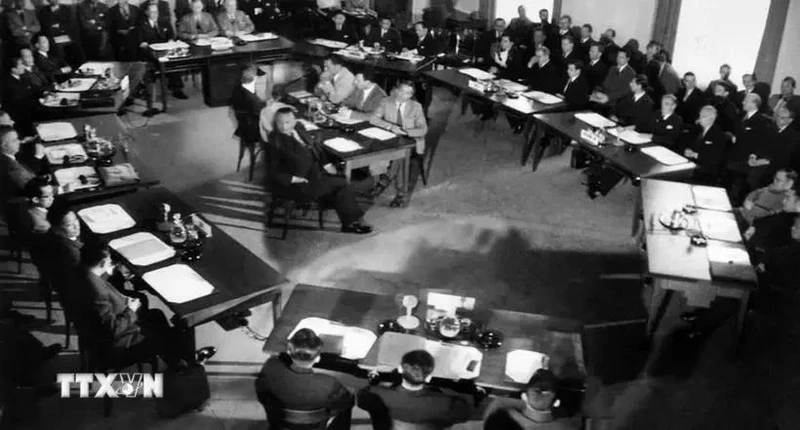 The Geneva Conference begins to discuss the restoration of peace in Indochina on May 8, 1954. (Photo: VNA)