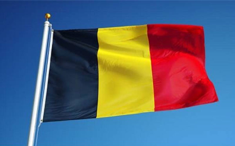 The national flag of Belgium