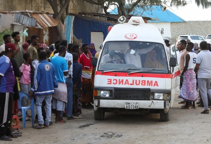 The scene after a terrorist attack in Somalia. (Photo: Reuters)