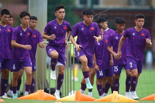 Vietnam have intensive preparation for the AFC U17 Asian Cup qualifiers on OCtober 23-27 in Phu Tho province. (Photos of VFF)