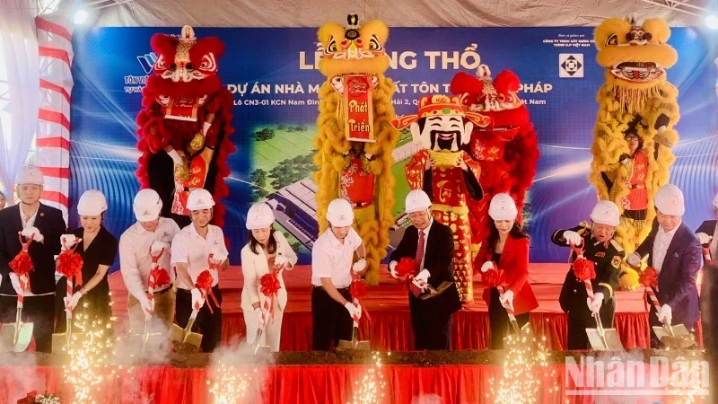 Hai Phong commences construction on 45 million USD worth steel sheet factory