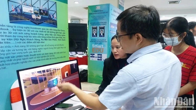 Delegates visit technologies and equipment displayed and introduced at Techmart 2023.